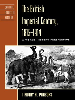 cover image of The British Imperial Century, 1815-1914